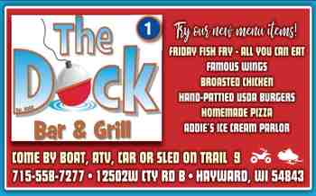 The Dock Bar & Grill on the Chippewa Flowage