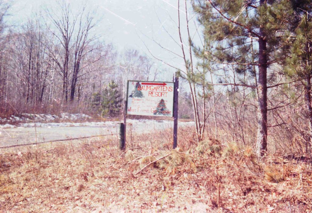 Baumgarten's Resort Sign 1981