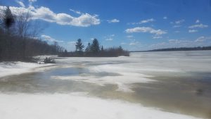 Lake Chippewa Flowage Spring Ice Break up 2019