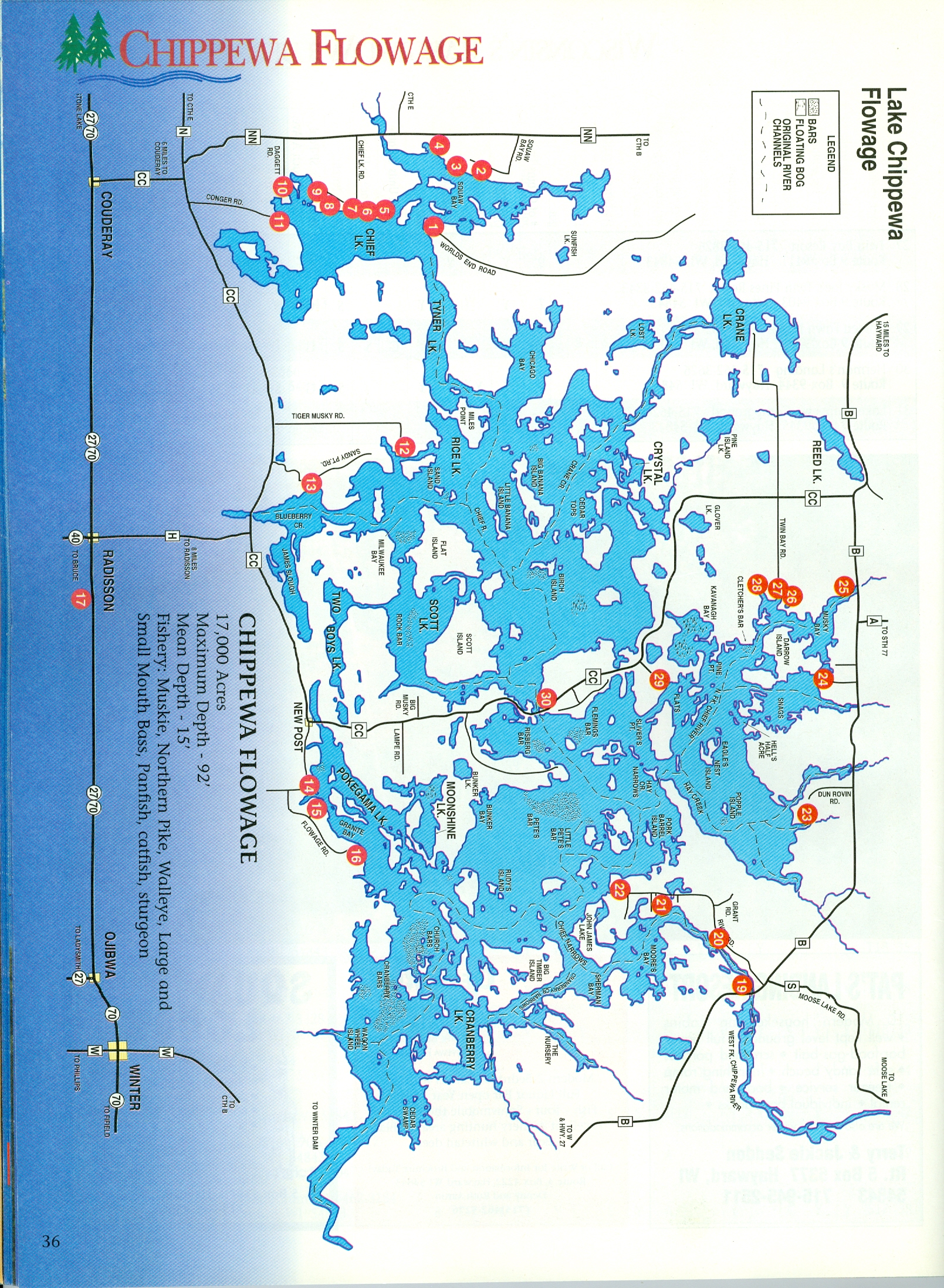 A Visitor Guide History Lake Chippewa Flowage Resort Association