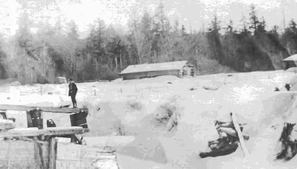 Logging Camp at the Cameron dam