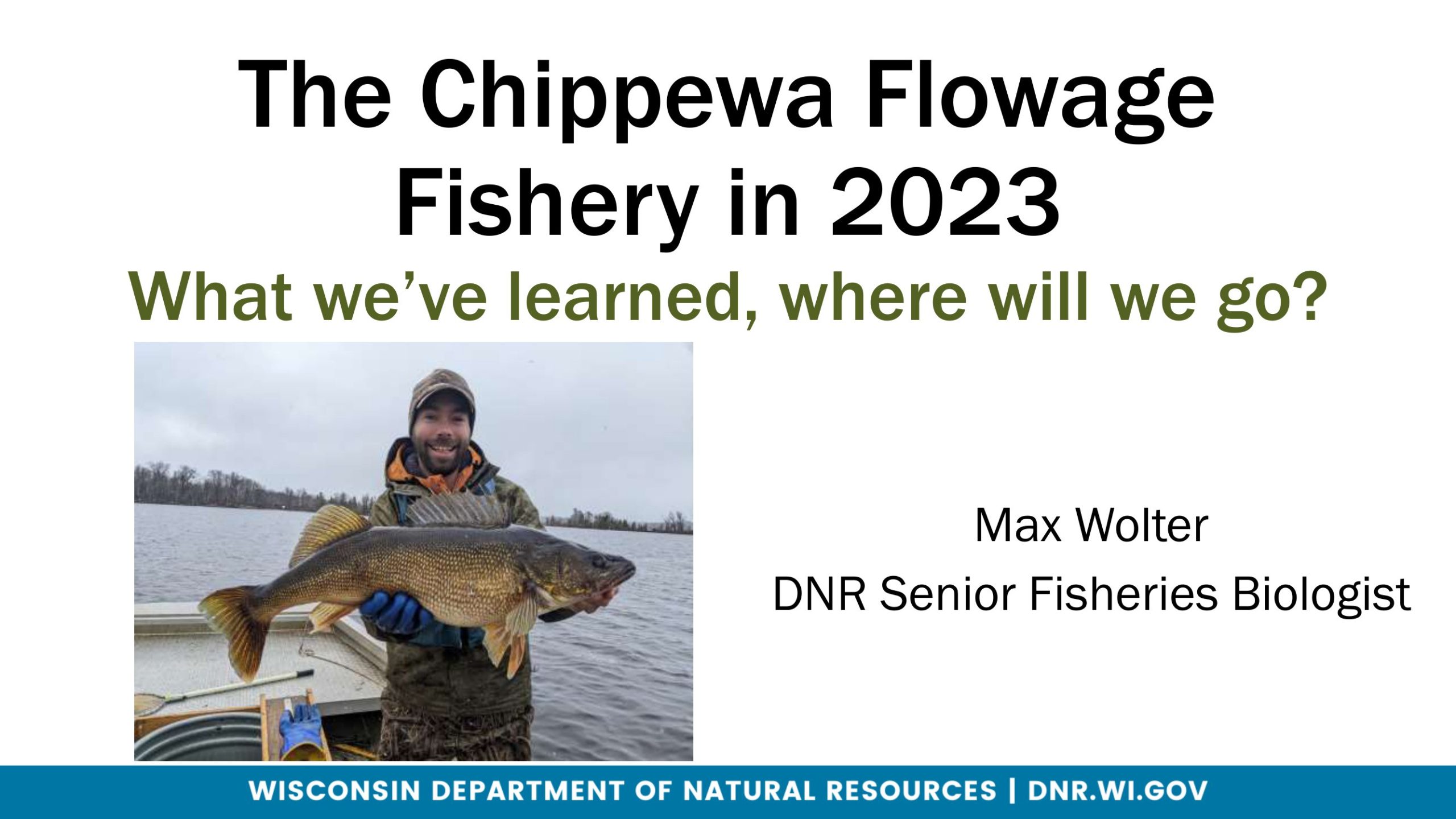 The Chippewa Flowage Fishery in 2023 by Max Wolter Chippewa